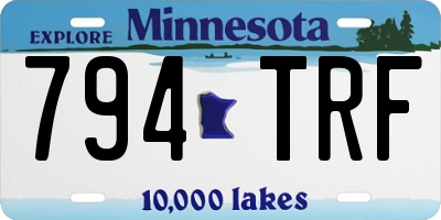 MN license plate 794TRF