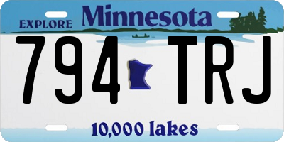 MN license plate 794TRJ