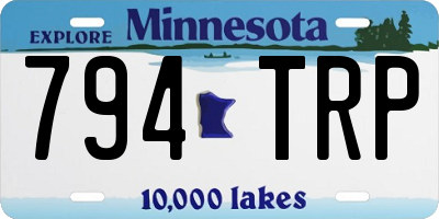 MN license plate 794TRP