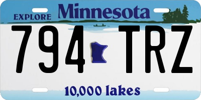 MN license plate 794TRZ