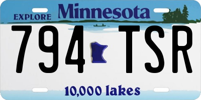 MN license plate 794TSR