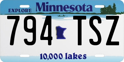 MN license plate 794TSZ