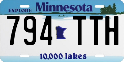 MN license plate 794TTH