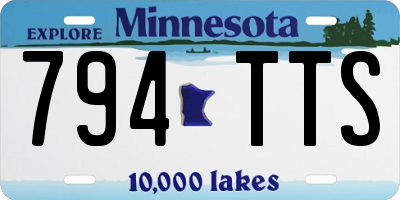 MN license plate 794TTS