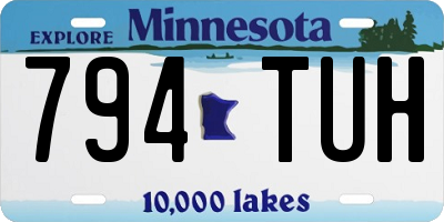 MN license plate 794TUH