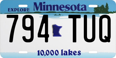 MN license plate 794TUQ