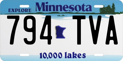 MN license plate 794TVA