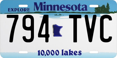 MN license plate 794TVC