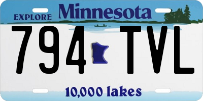 MN license plate 794TVL