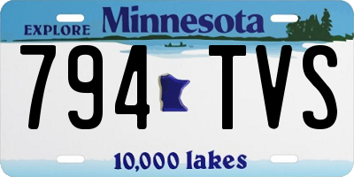 MN license plate 794TVS