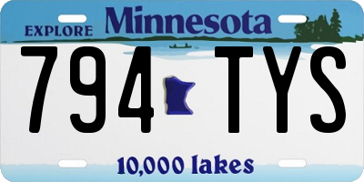 MN license plate 794TYS