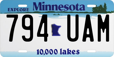 MN license plate 794UAM