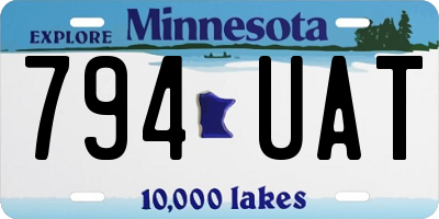 MN license plate 794UAT