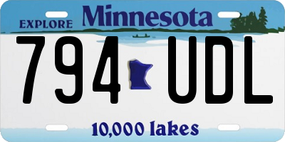 MN license plate 794UDL