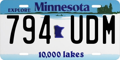 MN license plate 794UDM