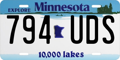 MN license plate 794UDS