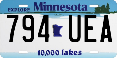 MN license plate 794UEA