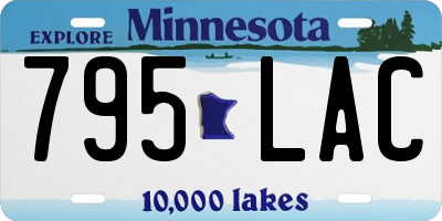 MN license plate 795LAC