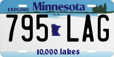 MN license plate 795LAG