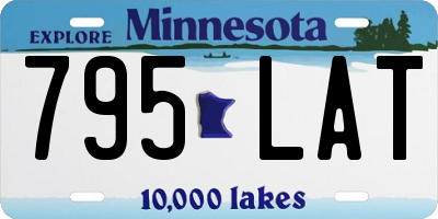 MN license plate 795LAT
