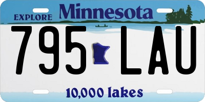 MN license plate 795LAU
