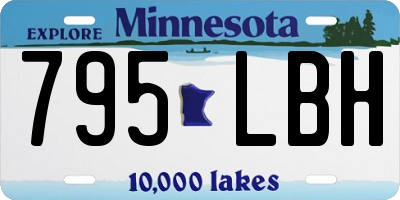 MN license plate 795LBH