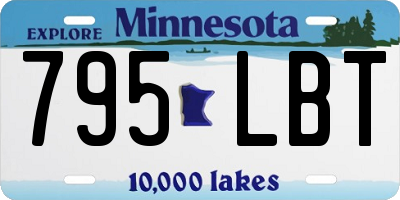 MN license plate 795LBT