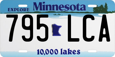 MN license plate 795LCA