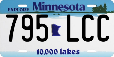 MN license plate 795LCC