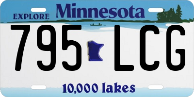 MN license plate 795LCG