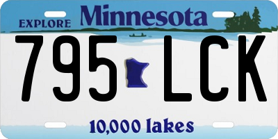 MN license plate 795LCK