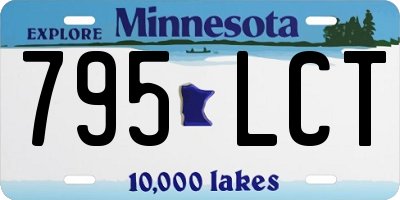 MN license plate 795LCT