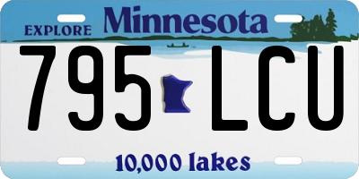 MN license plate 795LCU