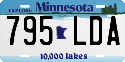 MN license plate 795LDA