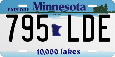MN license plate 795LDE