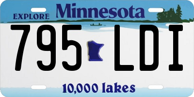 MN license plate 795LDI