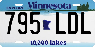 MN license plate 795LDL