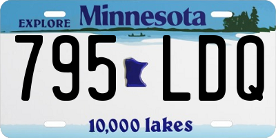MN license plate 795LDQ