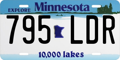 MN license plate 795LDR