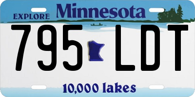 MN license plate 795LDT