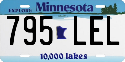 MN license plate 795LEL