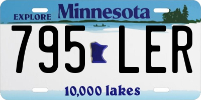 MN license plate 795LER