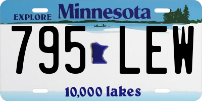 MN license plate 795LEW