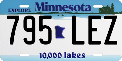 MN license plate 795LEZ