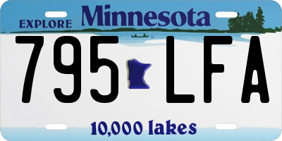 MN license plate 795LFA