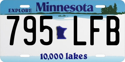 MN license plate 795LFB