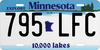 MN license plate 795LFC