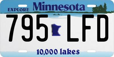 MN license plate 795LFD