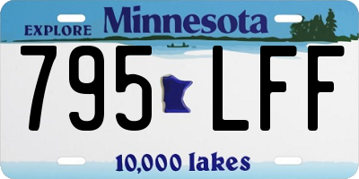 MN license plate 795LFF