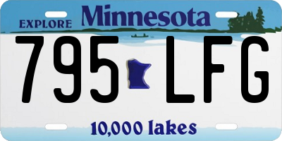 MN license plate 795LFG
